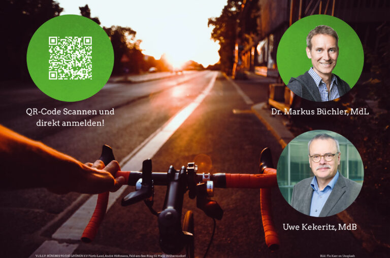 Einladung: „Wem gehört die Straße?!“ – digitaler Diskussionsabend mit Markus Büchler, MdL und Uwe Kekeritz, MdB