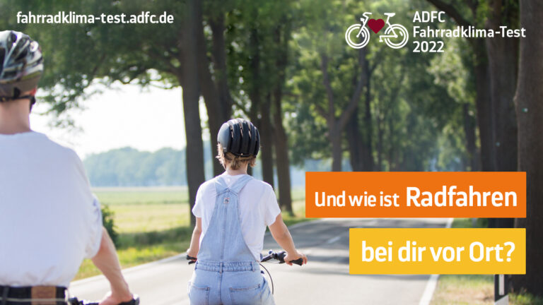 Bis Ende des Monats noch an der Fahrradklima-Umfrage teilnehmen!