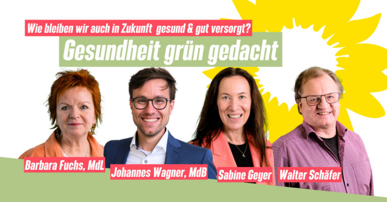 Einladung: „Gesundheit grün gedacht – Wie bleiben wir auch in Zukunft gesund und gut versorgt?“ am 17. Mai in Zirndorf