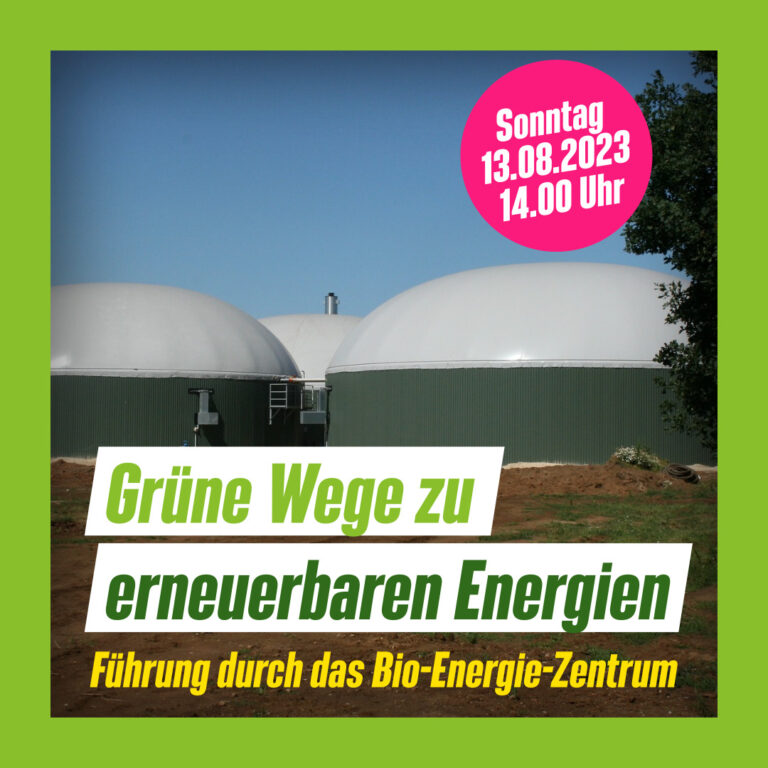 Einladung: Grüne Wege zu erneuerbaren Energien – Führung durch das Bio-Energie-Zentrum