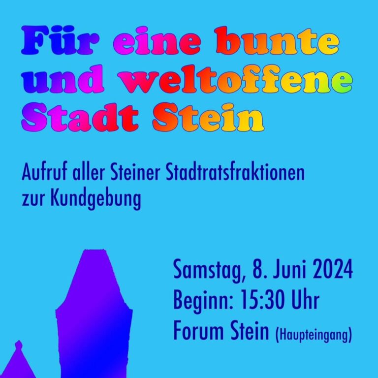 Gemeinsam für ein buntes und weltoffenes Stein!