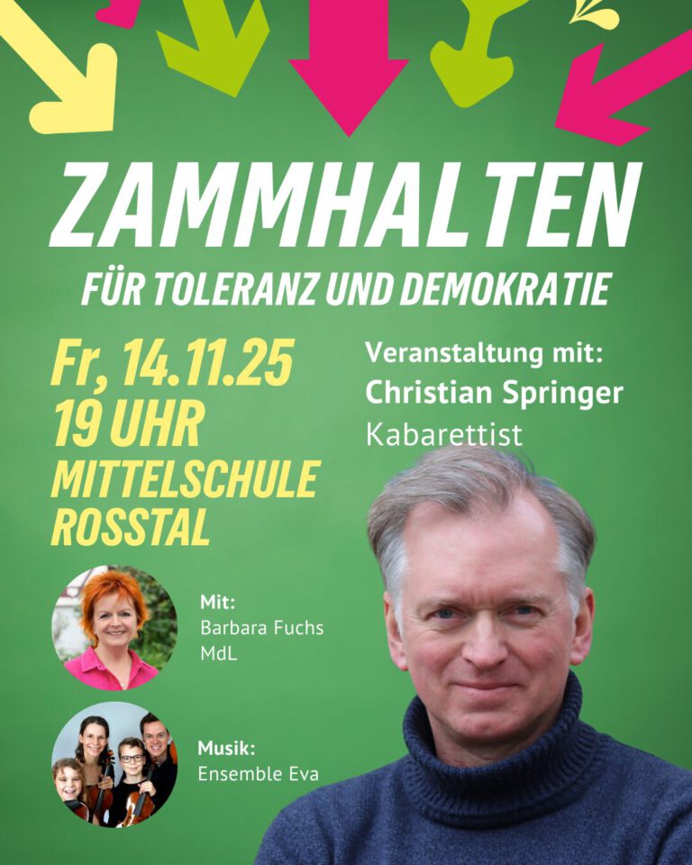 Zammhalten für Toleranz und Demokratie mit Christian Springer